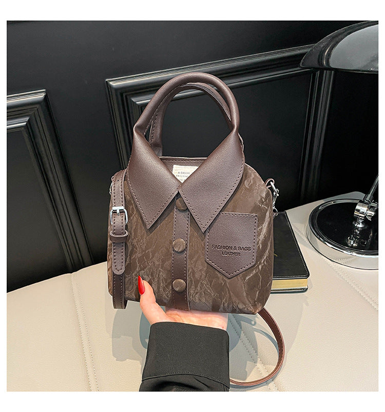 Sac à Main Forme Chemise Col Boutonné