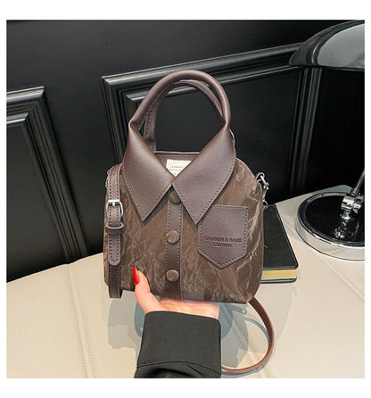 Sac à Main Forme Chemise Col Boutonné