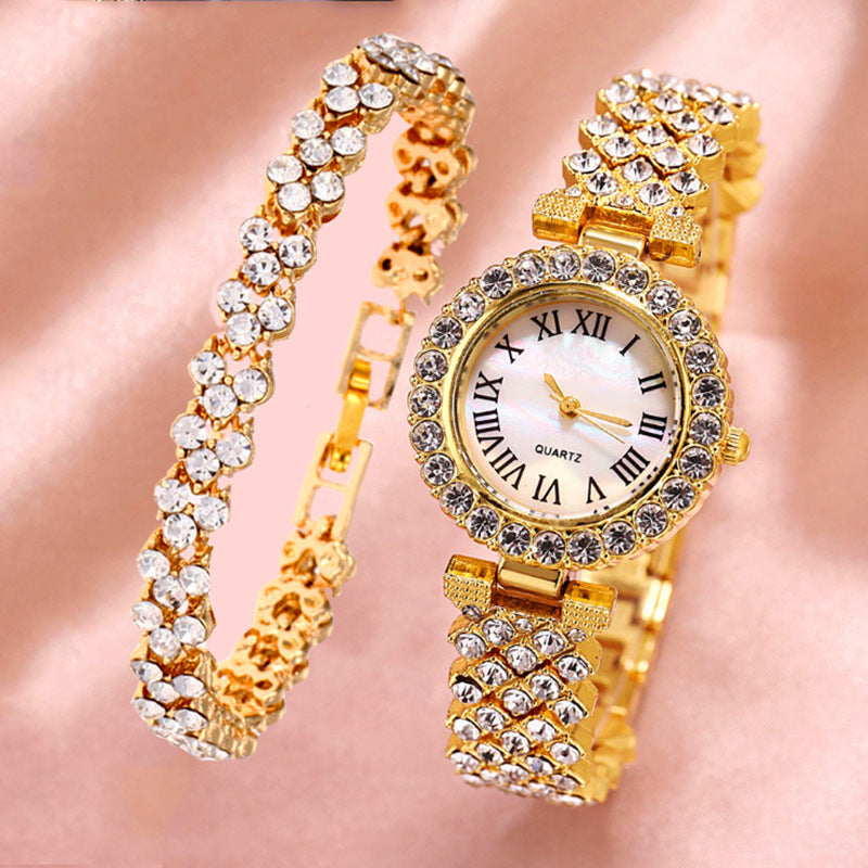 Coffret Montre & Bracelet Papillon Cristaux