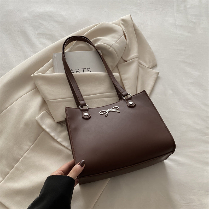 Sac Cabas Carré Nœud Papillon Style Parisien