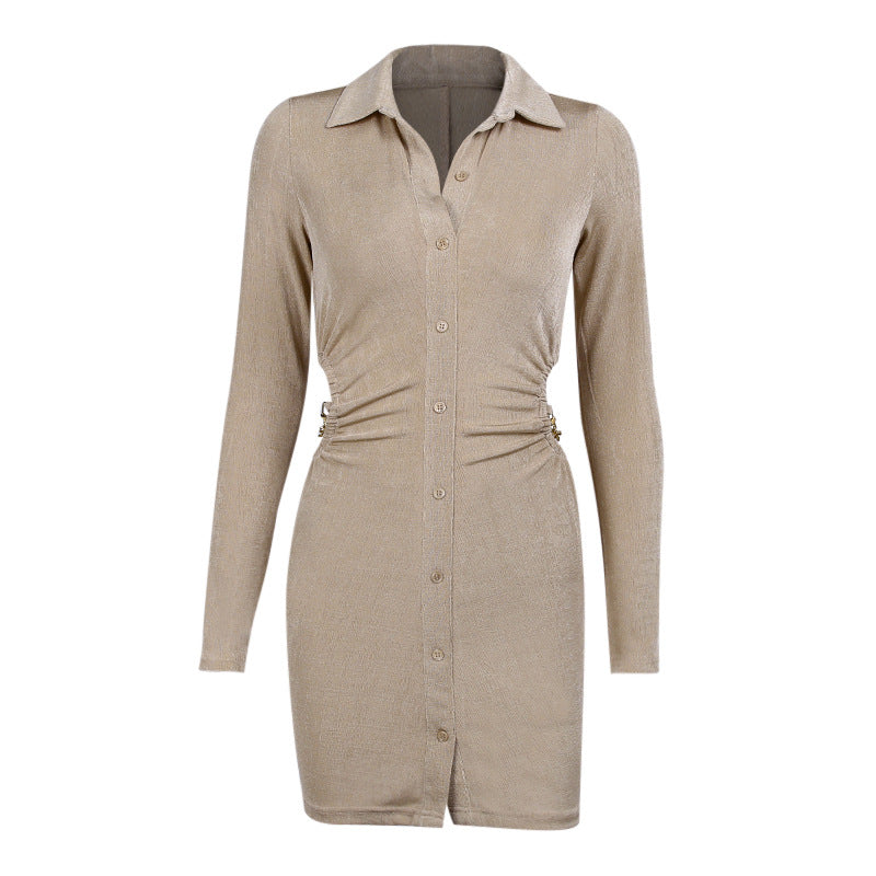 Robe Chemise Moulante Découpée