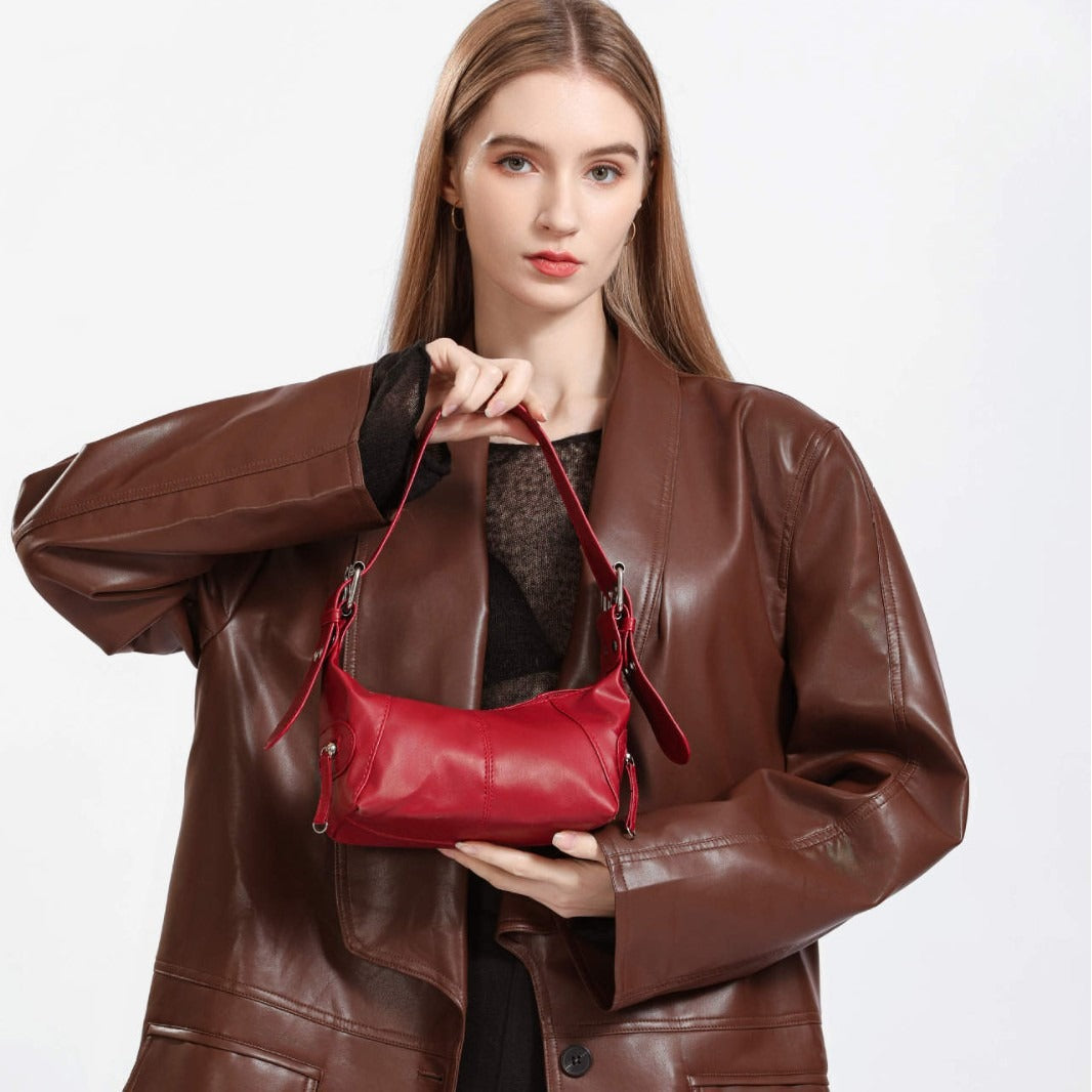 Sac Porté Épaule Boucles Argentées Casual