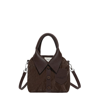 Sac à Main Forme Chemise Col Boutonné