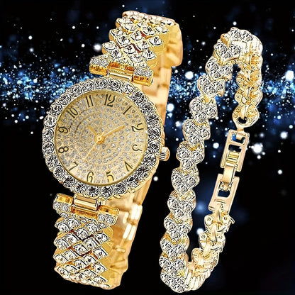 Coffret Montre & Bracelet Papillon Cristaux