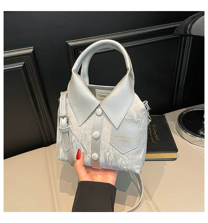 Sac à Main Forme Chemise Col Boutonné