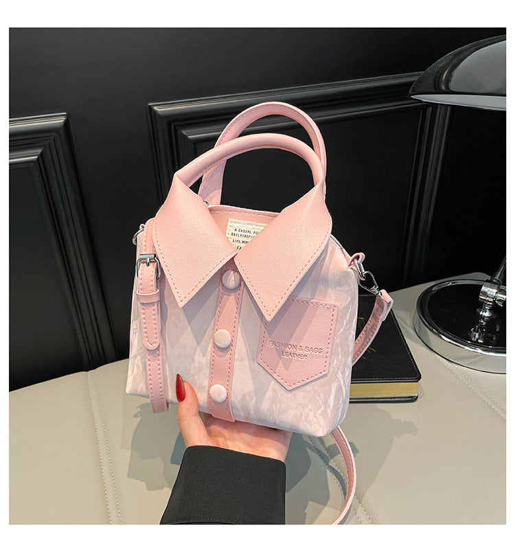 Sac à Main Forme Chemise Col Boutonné