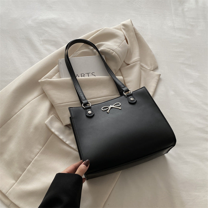 Sac Cabas Carré Nœud Papillon Style Parisien