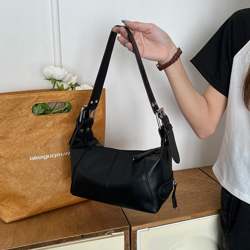 Sac Porté Épaule Boucles Argentées Casual