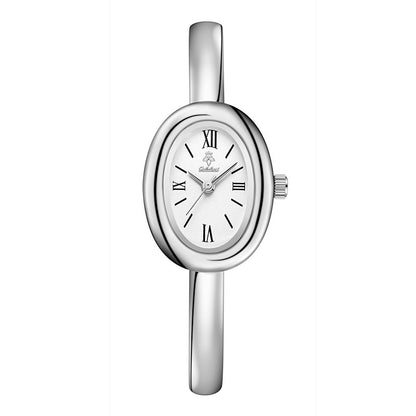 Montre Bangle Ovale Or Cadran Blanc Élégant