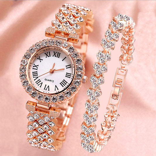 Coffret Montre & Bracelet Papillon Cristaux