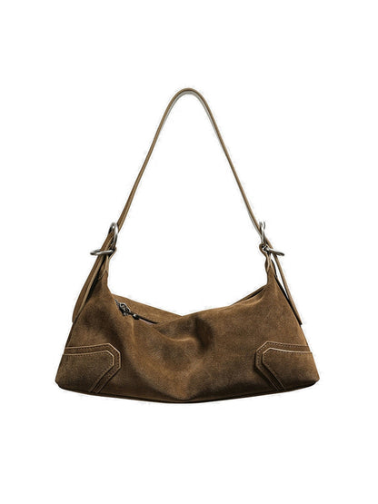 Sac Baguette Velours Suédé Style 90s