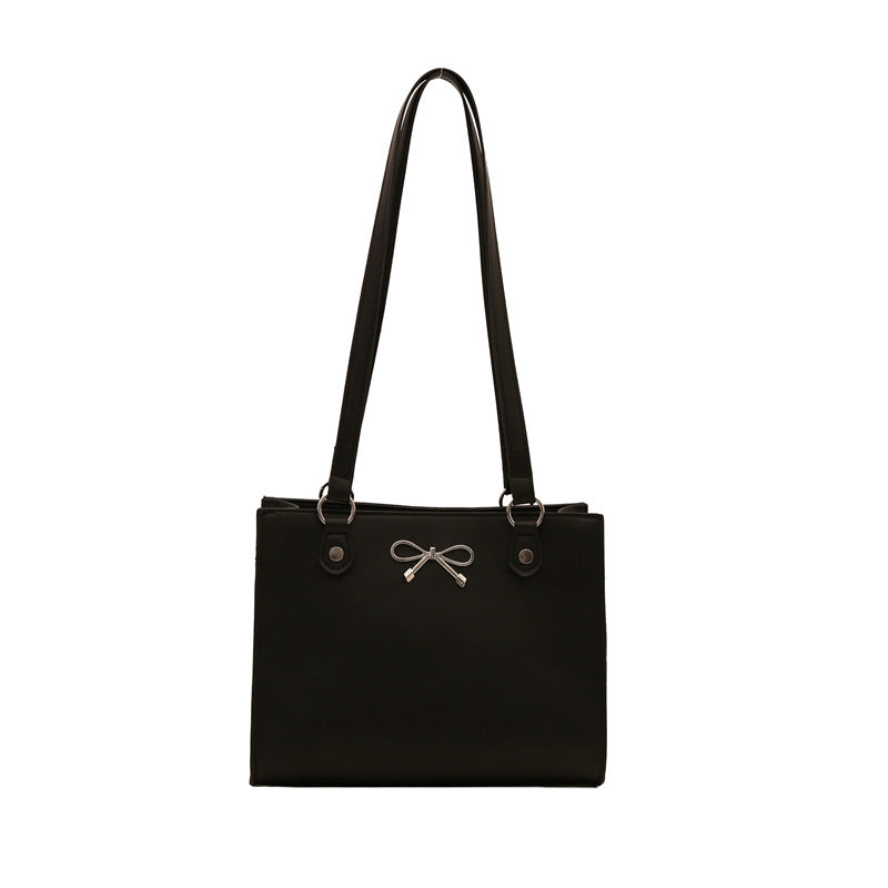 Sac Cabas Carré Nœud Papillon Style Parisien