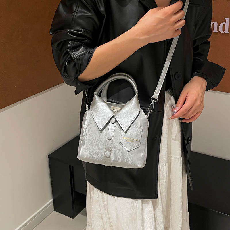 Sac à Main Forme Chemise Col Boutonné
