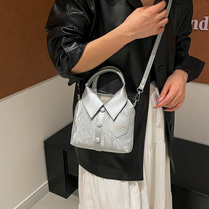 Sac à Main Forme Chemise Col Boutonné