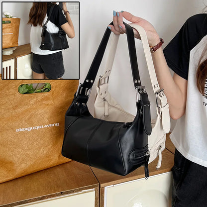 Sac Porté Épaule Boucles Argentées Casual