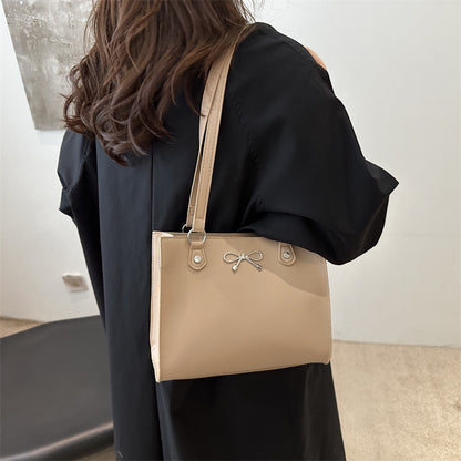 Sac Cabas Carré Nœud Papillon Style Parisien