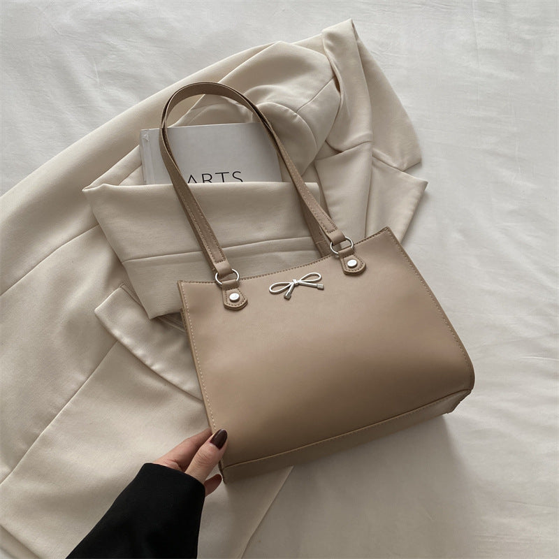 Sac Cabas Carré Nœud Papillon Style Parisien