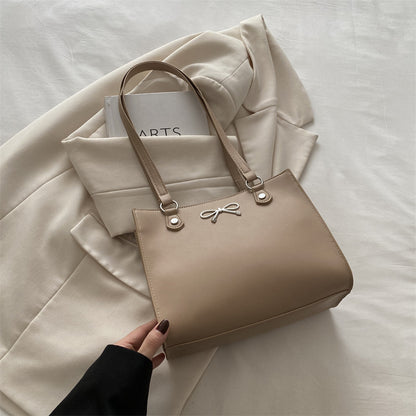 Sac Cabas Carré Nœud Papillon Style Parisien