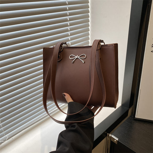 Sac Cabas Carré Nœud Papillon Style Parisien